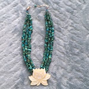 Turquoise and mother of pearl